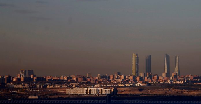 Imagen de la contaminación de Madrid.