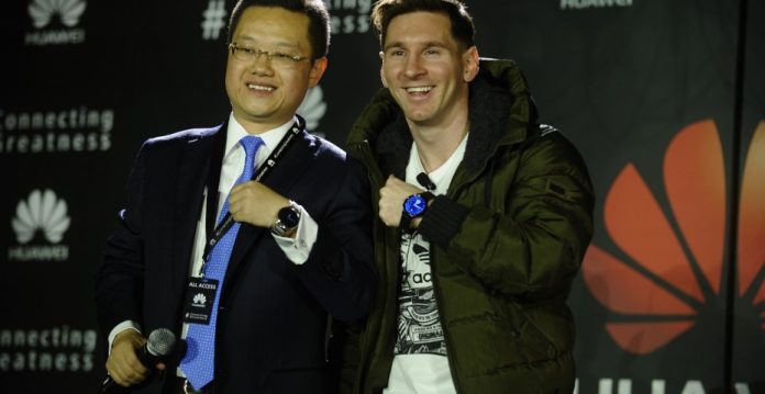 Messi, más madera promocional para Huwei