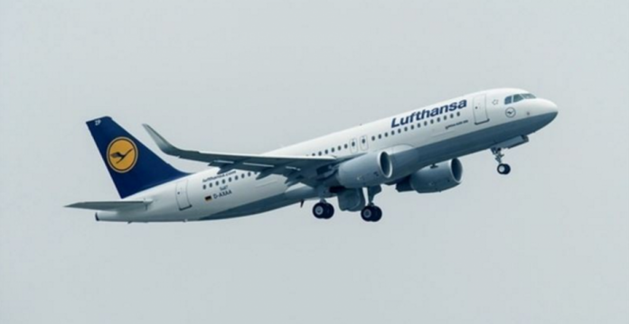 Avión de Lufthansa