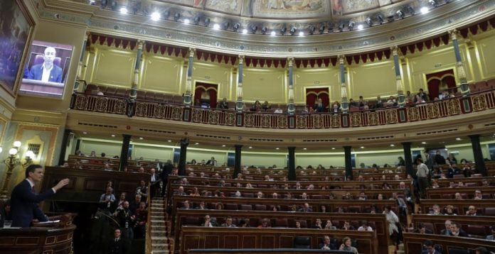 Las Cortes han rechazado la candidatura de Sánchez.