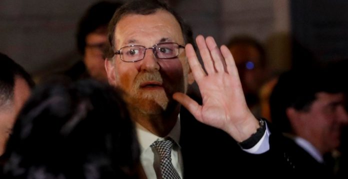 Mariano Rajoy durante la investidura fallida de Sánchez.
