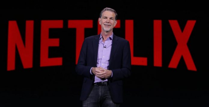 El consejero delegado de Netflix, Reed Hastings, en una imagen de este año durante una presentación en la feria CES de Las Vegas.